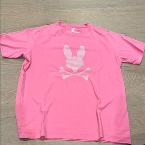 Psycho Bunny Pink Kids T-Shirt with Bunny Design
